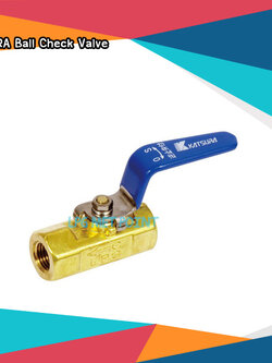 บอลเช็ควาล์ว ยี่ห้อ KATSURA Ball Check Valve HBS-302-08Rc ขนาด 1/4"