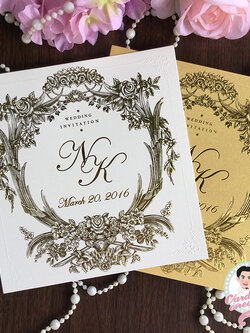 การ์ดแต่งงานพรีเมี่ยม คลาสสิค