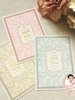 การ์ดแต่งงานวินเทจ