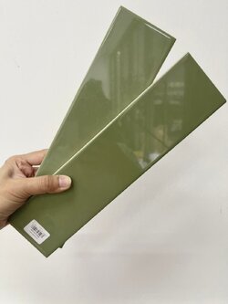 3"x12" (7.5x30ซม.) Subway : สี เกรทกรีน เคลือบเงา