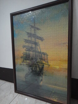 ภาพจิ๊กซอ (1,200.-ชิ้น) ต่อสำเร็จ รูปเรือใบ (โชว์จ๊ะ)