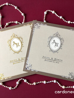 การ์ดแต่งงานคลาสิคเรียบหรู