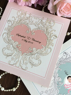 การ์ดแต่งงานวินเทจ