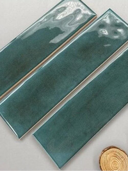 กระเบื้อง 3x12 นิ้ว รุ่น Gradient สีดีฟกรีน (Deep Green)