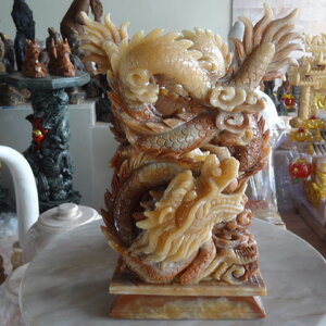 สัตว์มงคลเสริมฮวงจุ้ย งานแกะสลักหินอ่อน
