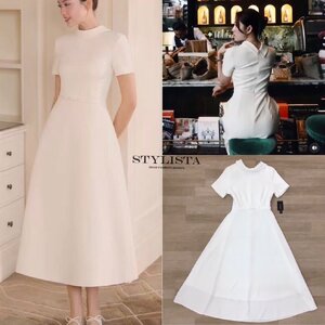 เดรสแฟชั่น เดรสสีขาวเรียบหรู ใส่แล้วดูแพงมากแม่! แพลตเทินดีงาม ใส่สวยเปะสุดๆ