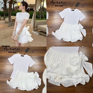 ชุดเซทแฟชั่น Setเสื้อผ้าร่องยืด ผ้านุ่มงานใส่สบายๆ