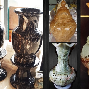 แจกัน + ผอบ หินอ่อน