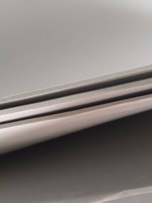 แผ่นยางกันกระแทกสีเทาเรียบ 2ด้าน หนา 3มม