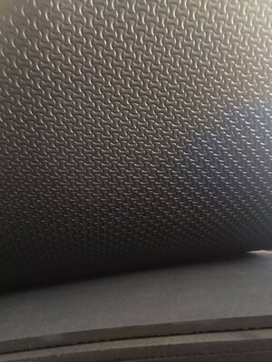 แผ่นยาง EVA โฟมสีดำลาย หนา 15มม