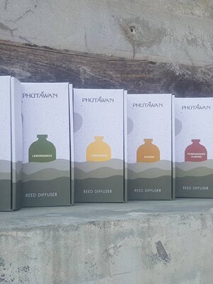 ก้านหอมปรับอากาศกลิ่นตะไคร้ (ขายดี) Lemongrass Aroma Reed Diffuser ขวด 50 ml