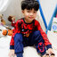 (Size 4-6-8 ปี ) เสื้อแขนยาว สีแดง สกรีนลาย IronMan กางเกงขายาวสีน้ำเงิน สุดเท่ห์ ลิขสิทธิ์แท้