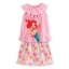 Nightshirt and Shorts Sleepwear Ariel Set for Girls (Size4)