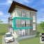 C0220 แบบบ้านพักอาศัย 3 ชั้น 3 ห้องนอน