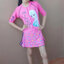ฮ '' ( For Kids สำหรับเด็กอายุ 5-14 ปี ) Swimsuit for Girls ชุดว่ายน้ำ เด็กผู้หญิง Disney Frozen ชุดว่ายน้ำบอดี้สูท เสื้อแขนสั้น กระโปรงกางเกงขาสั้น สีชมพู ลาย เจ้าหญิง อันนา เจ้าหญิงเอลซ่า มาพร้อมหมวกว่ายน้ำและถุงผ้า สุดน่ารัก ใส่สบาย