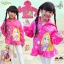 ฮ " (Size S-M-L-XL ) Jacket Disney Rapuzel เสื้อแจ็คเก็ต เสื้อกันหนาวแขนยาว เด็กผู้หญิงสีชมพูเข้ม สกรีนลายเจ้าหญิงราพันเซล รูดซิป มีหมวก(ฮู้ด) ใส่คลุมกันหนาว กันแดด ใส่สบายดิสนีย์แท้ ลิขสิทธิ์แท้
