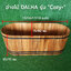 อ่างอาบน้ำไม้อาคาเซีย DAHLA รุ่น Cozy ขนาด0.8-1.8เมตร อ่างแช่ตัว อ่างสปา อ่างอาบน้ำไม้ อ่างอาบน้ำญี่ปุ่น อ่างอาบน้ำกลางแจ้ง อ่างอาบน้ำราคาถูก อ่างสปาเท้า อุปกรณ์สปา แบบห้องน้ําสวยๆ 0.8-1.8M Japanese Style Acacia Wooden Bathtub
