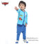 (Size S-M-L) ชุดนอนเด็กเล็กผู้ชาย Disney Cars เสื้อแขนยาวสีฟ้า กางเกงขายาว สุดเท่ห์ ลิขสิทธิ์แท้ (สำหรับเด็กอายุ 1-24 เดือน )