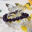 ++ Amethyst - อเมทิสต์ สีม่วงเข้ม เม็ดกลมเจียระไน ขนาด 9-10 mm ++
