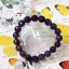 ++ Amethyst - อเมทิสต์ สีม่วงเข้ม เม็ดกลมเจียระไน ขนาด 9-10 mm ++