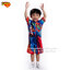 ( Swimsuit for Boy ) ชุดว่ายน้ำเด็กผู้ชาย Superman สีน้ำเงิน บอดี้สูท เสื้อแขนสั้นกางเกงขาสั้นสกรีนลาย ซุปเปอร์แมน มาพร้อมหมวกว่ายน้ำและถุงผ้า สุดเท่ห์ ใส่สบาย ลิขสิทธิ์แท้