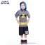 ฮ ( 3-4-5 ปี ) ชุดแฟนซี เด็กผู้ชาย Bat Man เสื้อแขนสั้นสีเทา สกรีนลายBat Man มีหมวก(ฮู้ด)สกรีนลายหน้ากาก มีไฟกระพริบตรงหน้าอก กางเกงขาสั้นสีดำ ชุดสุดเท่ห์ ใส่สบาย ลิขสิทธิ์แท้ (สำหรับเด็ก3-4-5 ปี)