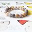 ++ Brown Zebra Jasper (Matte) - บราวน์ซีบร้าแจสเปอร์ แบบขัดด้าน เม็ดกลมขนาดประมาณ 8 มิล ++