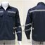 รหัส A109: เสื้อช่างแขนยาวผ้าคอมทวิวสีกรมท่าติดสะท้อนแสง