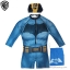 ฮ(สำหรับเด็กอายุ 6เดือน-14 ปี) ชุดว่ายน้ำเด็กผู้ชาย Batman ชุดบอดี้สูทเสื้อแขนยาวกางเกงขาสั้นซิบหน้า สีน้ำเงิน สกรีนลาย Bat Man มาพร้อมหมวกว่ายน้ำและถุงผ้า สุดเท่ห์ ใส่สบาย ลิขสิทธิ์แท้