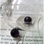 ++ ต่างหู อเมทิส (Amethyst) เม็ดกลม เจียระไน (ก้านเงินแท้) ++