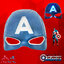 ฮ " Mask Super Hero - The Avengers - Captain America หน้ากากกัปตันอเมริกา มีไฟ