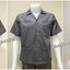 รหัส A106 : เสื้อช่างผ้าคอมทวิวแบบสามกระเป๋าสีเทาติดสะท้อนแสง