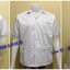 รหัส A13 : เสื้อช่างแขนสั้นแบบสามกระเป๋าสีขาวล้วน