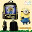 ฮ 'Universal Minions Backpack - กระเป๋าเป้สะพายหลัง ลายมินเนียน กระเป๋านักเรียน ของแท้ ลิขสิทธิแท้ (14 นิ้ว)