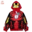 ฮ " S-M-L-XL " เสื้อแจ็คเก็ต The Avengers - Iron Man เสื้อกันหนาว เด็กผู้ชาย สีแดง รูดซิป มีหมวก(ฮู้ด) ใส่คลุมกันหนาว กันแดด สุดเท่ห์ ใส่สบาย ลิขสิทธิ์แท้ (ไซส์ S-M-L-XL )