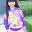 ฮ" (Size S-M-L-XL ) Jacket Disney Rapuzel เสื้อแจ็คเก็ต เสื้อกันหนาวแขนยาว เด็กผู้หญิงสีม่วง สกรีนลายเจ้าหญิงราพันเซล รูดซิป มีหมวก(ฮู้ด) ใส่คลุมกันหนาว กันแดด ใส่สบายดิสนีย์แท้ ลิขสิทธิ์แท้