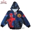 ฮ " S-M-L-XL " เสื้อแจ็คเก็ต Spiderman เสื้อกันหนาว เด็กผู้ชาย สีน้ำเงิน รูดซิป มีหมวก(ฮู้ด) ใส่คลุมกันหนาว กันแดด สุดเท่ห์ ใส่สบาย ลิขสิทธิ์แท้ (ไซส์ S-M-L-XL )