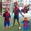 ( For Kids ) Swimsuit for Boy ชุดว่ายน้ำ เด็กผู้ชาย Spiderman บอดี้สูท กางเกงขาสั้น มาพร้อมหมวกว่ายน้ำและถุงผ้า สุดเท่ห์ ใส่สบาย ลิขสิทธิ์แท้