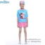 "( For Kids ) Swimsuit for Girls ชุดว่ายน้ำ Disney Frozen Elsa & Anna สีฟ้า เสื้อแขนสั้น กระโปรงสั้น ลายเจ้าหญิงอันนา เจ้าหญิงเอลซ่า ชุดว่ายน้ำเด็กผู้หญิง เจ้าหญิงดิสนีย์ ของแท้