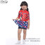 "( For Kids ) Swimsuit for Girls ชุดว่ายน้ำ เด็กผู้หญิง Disney Minnie Mouse บอดี้สูทเสื้อแขนยาว กระโปรงกางเกง มาพร้อมหมวกว่ายน้ำและถุงผ้า สุดน่ารัก ใส่สบาย ดิสนีย์แท้ ลิขสิทธิ์แท้