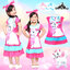 " ชุดเดรส Disney Marie สีชมพู แขนสั้น ดิสนีย์แท้ ลิขสิทธิ์แท้ ( S-M-L-XL )