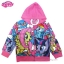 ฮ ( Size เด็ก 4-6-8-10 ปี ) Jacket My Little Pony for Girl เสื้อแจ็คเก็ต เสื้อกันหนาว เด็กผู้หญิง สกรีนลาย My Little Pony รูดซิป มีหมวก(ฮู้ด) ใส่คลุมกันหนาว กันแดด ใส่สบาย ลิขสิทธิ์ฮาสโบแท้ โพนี่แท้