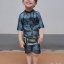 ( For Kids ) Swimsuit for Boys ชุดว่ายน้ำ เด็กผู้ชาย Bat Man ชุดบอดี้สูท มาพร้อมหมวกว่ายน้ำและถุงผ้า สุดเท่ห์ ใส่สบาย ลิขสิทธิ์แท้