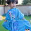 ( For Kids ) Disney Frozen ชุดคลุมว่ายน้ำ เด็กผู้หญิง สีฟ้า ลายเจ้าหญิงอันนาเอลซ่า สุดน่ารัก ผ้าดี ดิสนีย์แท้ ลิขสิทธิ์แท้