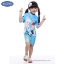 (สำหรับเด็กอายุ 6เดือน-14 ปี) Swimsuit for Girls ชุดว่ายน้ำ เด็กผู้หญิง Disney Frozen Fever ชุดบอดี้สูทซิบหน้า สีฟ้า เสื้อแขนยาวกางเกง สกรีนลาย เจ้าหญิง อันนา เอลซ่า มาพร้อมหมวกว่ายน้ำและถุงผ้า สุดน่ารัก ใส่สบาย ดิสนีย์แท้ ลิขสิทธิ์แท้