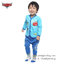 (Size S-M-L) ชุดนอนเด็กเล็กผู้ชาย Disney Cars เสื้อแขนยาวสีฟ้า กางเกงขายาว สุดเท่ห์ ลิขสิทธิ์แท้ (สำหรับเด็กอายุ 1-24 เดือน )