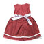 ( Size2-3-4)ชุดเดรสราตรีแขนกุดสีแดง เด็กผู้หญิง สุดน่ารัก ใส่สบาย (สำหรับเด็กอายุ 2-4 ปี)
