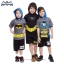 ฮ ( 3-4-5 ปี ) ชุดแฟนซี เด็กผู้ชาย Bat Man เสื้อแขนสั้นสีเทา สกรีนลายBat Man มีหมวก(ฮู้ด)สกรีนลายหน้ากาก มีไฟกระพริบตรงหน้าอก กางเกงขาสั้นสีดำ ชุดสุดเท่ห์ ใส่สบาย ลิขสิทธิ์แท้ (สำหรับเด็ก3-4-5 ปี)