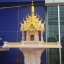 ศาลพระภูมิทรงปราสาท ขนาด ฐานกว้าง 126ซม คู่ศาลตายาย ลงทอง