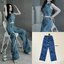 ชุดเซทแฟชั่น Set jeans 2 ชิ้น ยีนส์แต่งลายในตัวสวยเก๋มาก ยีนส์เนื้อนิ่มไม่หนักมากใส่สบาย สีอ่อน/เข้ม